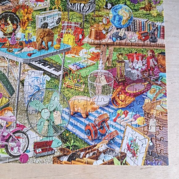 Buffalo Puzzle Aimee Stewart Yard Sale Garage Rummage Junk 1000 Piece Complete - Picture 6 of 9